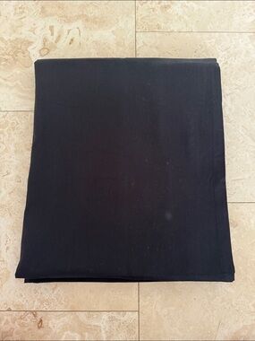 Tablecloth Classic Black Fabric Textile NWOT ✨ 84" x 68" NWOT